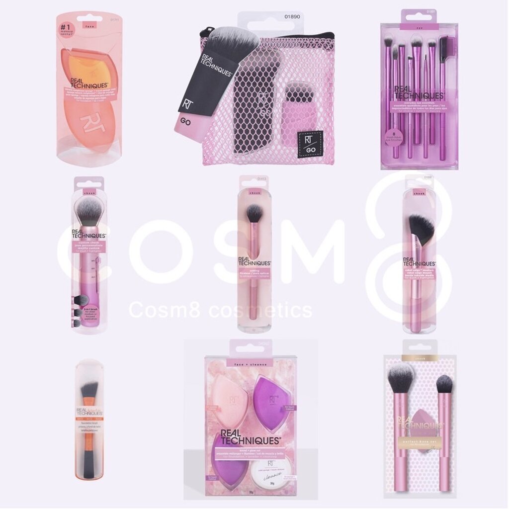 [ลด30% ใช้โค้ดไลฟ์/Shopee Video]✅พร้อมส่ง✅แท้ แปรงแต่งหน้าReal Techniques รุ่นใหม่