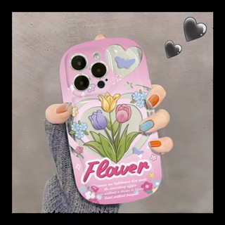 เคสโทรศัพท์มือถือ ซิลิโคนนิ่ม TPU ใส กันกระแทก ลายดอกไม้ หลากสี สําหรับ IPhone 14 Pro Max 13 12 11 XS X XR 8+ 7 Plus