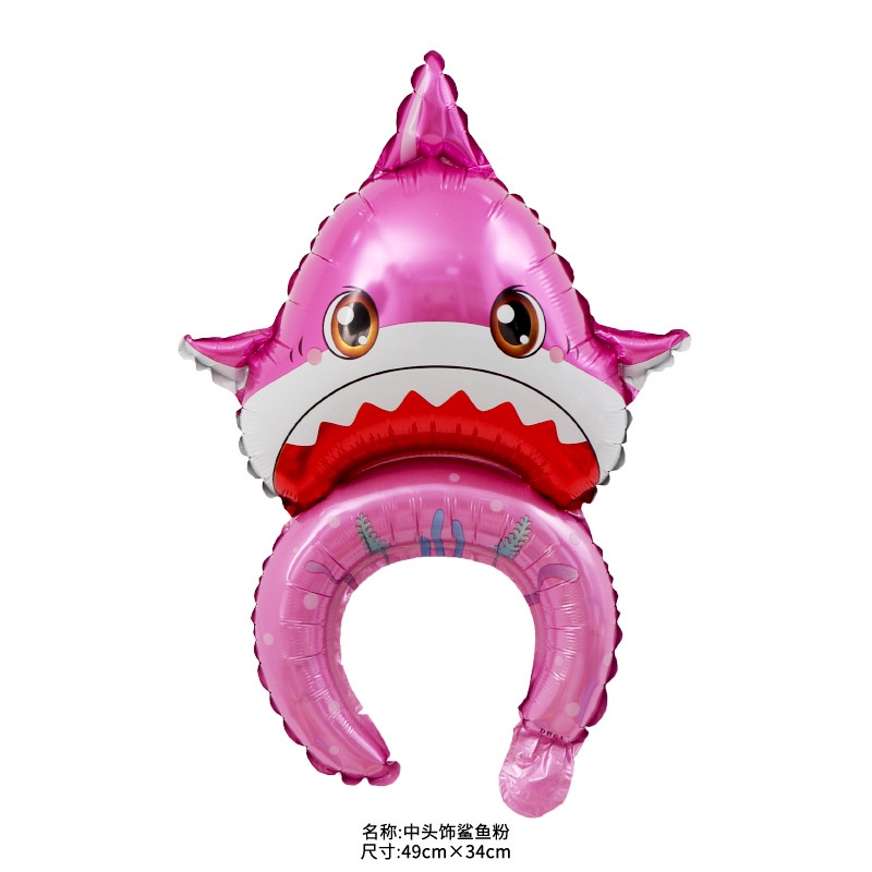 ลูกโป่งฟิล์มอลูมิเนียม รูปหูกระต่าย ฉลาม ขนาดใหญ่ สําหรับเด็ก - รูปที่ 3