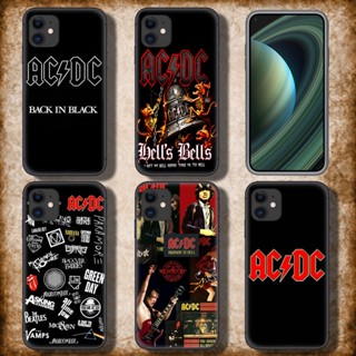 เคสโทรศัพท์มือถือ TPU แบบนิ่ม ลาย 1VTY ac dc hells bells สําหรับ iPhone SE 2020 12 Mini 13 Pro Max