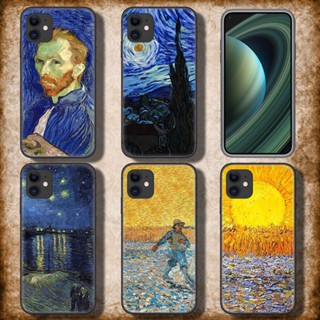 เคสโทรศัพท์มือถือแบบนิ่ม TPU ลายภาพวาด Van Gogh starry night C273 สําหรับ iPhone X XS 11 Pro Max 14 plus