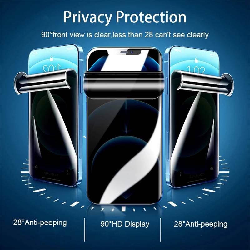 1-3 ชิ้น Anti Spy ความเป็นส่วนตัว Soft Hydrogel ฟิล์มสําหรับ Realme C25 C25y C25s C21y C21 C20a C20 
