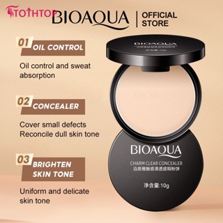 BIOAQUA Face Mineral Base Pressed Powder / Face Matte Makeup Foundation Concealer Compact Powder / Control Oil [TOP]