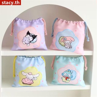 【ในการจัดส่ง】การ์ตูนน่ารักสาวญี่ปุ่นหัวใจ Drawstring Drawstring Pocket Pocket Travel Small Things Portable Sanitary Napkin Bag Storage Bag