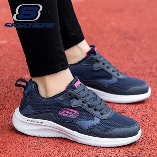 Skechers_ DUAL-LITE ใหม่ รองเท้าวิ่งลําลอง ข้อสั้น ผูกเชือก ขนาดใหญ่ สําหรับผู้ชาย และผู้หญิง