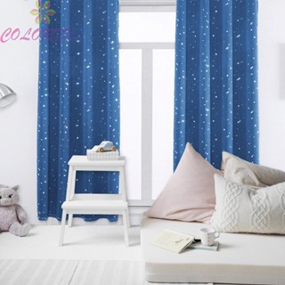 【COLORFUL】Curtain Home Decor Navy Blue Windows Drapes Dark Pink For Bedroom Living Room