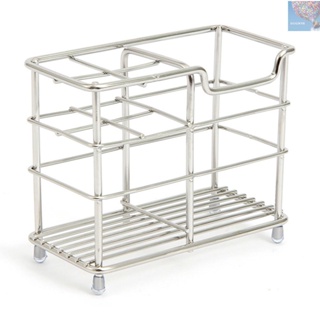 Holder Stainless Steel Bathroom Toothpaste Rack Stand Multi-Functional Electric  Organizer with 5 Slots