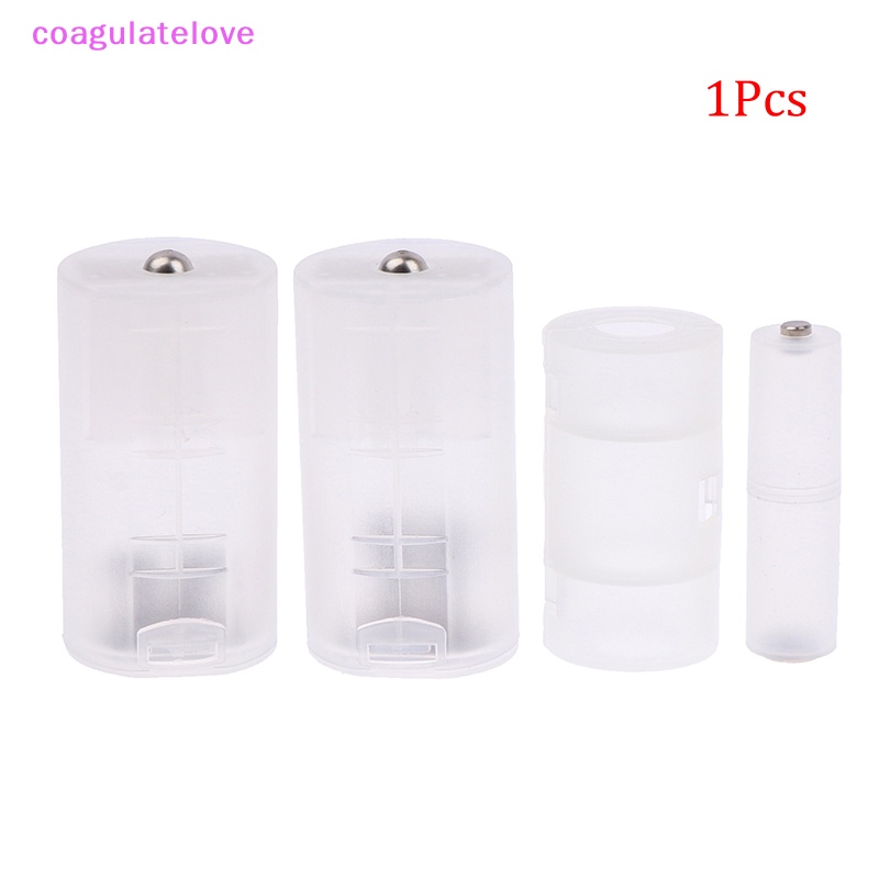 Coagulatelove กล่องเก็บอะแดปเตอร์แปลง AAA เป็น AA AA เป็น C D 1 ชิ้น [ขายดี]