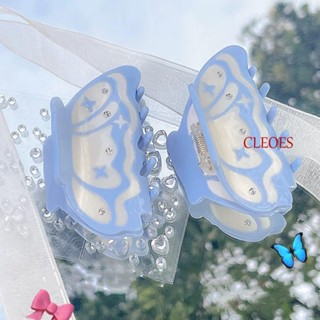 CLEOES กิ๊บติดผม ประดับเพทายคริสตัล สีรุ้ง สําหรับผู้หญิง