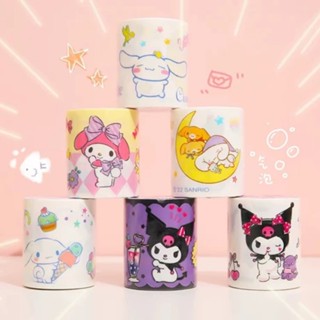 สติกเกอร์ ลายการ์ตูน Sanrio Kawaii Kuromi Melody Cinnamon Roll สําหรับตกแต่ง 200 ชิ้น ต่อชุด