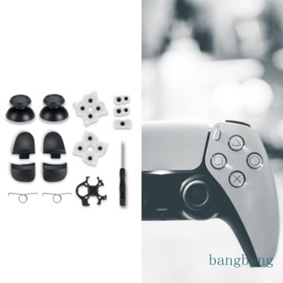 Bang ตัวควบคุมเกม แบบยาง อุปกรณ์เสริม สําหรับ PS5 ปุ่ม พร้อมสปริง 2 ชิ้น