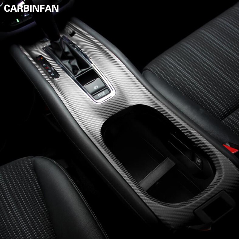 สติกเกอร์ตกแต่งแผงเกียร์รถยนต์ สําหรับ HONDA HR-V HRV VEZEL 2015-2018