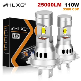 【Super Power】หลอดไฟหน้ารถยนต์ LED HLXG Turbo H7 110W 25000Lm 3580 CSP พร้อมพัดลม 6000K สีขาว 12V