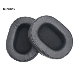 Huarmey ฟองน้ําครอบหูฟัง หนังเทียม ยืดหยุ่น แบบเปลี่ยน สําหรับ ATH-MSR7 M50X M40X SX1 1 คู่