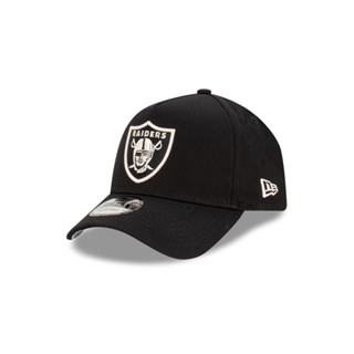 NEW ERA หมวกรุ่น 9FORTY AFRAME BLACK IVORY OAKLAND RAIDERS BLACK