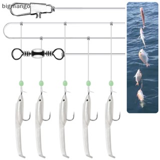 [bigmango] Ishini Eel Skewer Hook 5 Sea Fishing Freshwater Biomimetic Fish Skewer Hooks Night Light Fish Squid Skewer Hooks ใหม่ พร้อมส่ง
