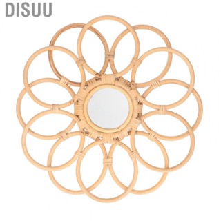 Disuu Boho Mirror Wide Application Round for Office Bedroom Wall