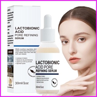 Lactobionic Acid Pore Refining Essence Zero Pore Lactic Aid Essence for Face เอสเซ้นกําจัดสิวหัวดํา 30 มล. ช่วยให้