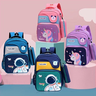Astronaut Childrens Schoolbag Primary School Student Male One Two Three to Grades 4-6 Spine Protection Lightweight Backpack Girl bATJ
