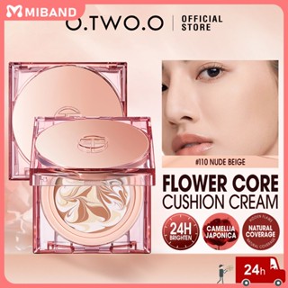 O.two.o Bb Cushion Foundation Waterproof Air Cushion 4 Colors Moisturizing Natural Oil Control Long Lasting Liquid Foundation แต่งหน้าหญิงฤดูร้อนกลางแจ้ง