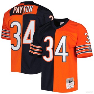 Yp2 เสื้อยืดลําลอง แขนสั้น พิมพ์ลาย NFL Chicago Bears Jersey Walter Payton Football สไตล์เรโทร สําหรับผู้ชาย PY2