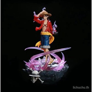 ฟิกเกอร์ รูปปั้นโจรสลัด ลูฟี่ Three Wars Force Monkey D Luffy 5L1F