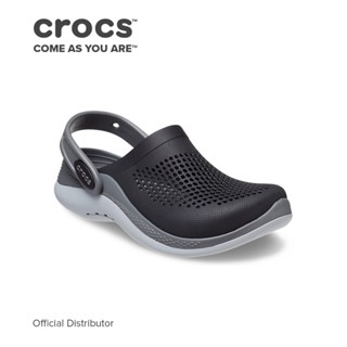 รองเท้าแตะ Crocs Literide 360 Clog สีดํา สีเทา สําหรับเด็ก