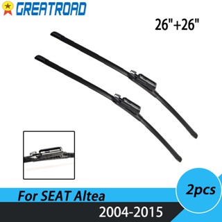 ใบปัดน้ําฝนกระจกหน้ารถยนต์ LHD &amp; RHD 26 นิ้ว + 26 นิ้ว สําหรับ SEAT Altea 2004-2015