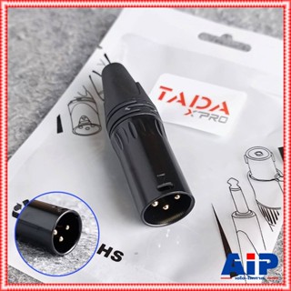 TADA GYX-01BK XLR ผู้ สีดำ ปลั๊กแคนนอนตัวผู้ CANNON GYX01BK GYX 01BK เอไอ-ไพศาล