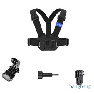 Bang สายเข็มขัดรัดหน้าอก ปรับได้ สําหรับ Go Pro 10 9 8 7 6 5 Action 3 2 Camer