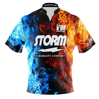 Storm เสื้อโปโล แขนสั้น พิมพ์ลายโบว์ลิ่ง DS 1528-ST 3D