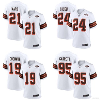 เสื้อกีฬาแขนสั้น ลายทีมชาติฟุตบอล Garrett Ward Goodwin Chubb HQ1 1946 NFL Cleveland Browns Jersey QH1