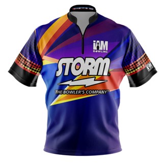 Storm DS เสื้อโปโล แขนสั้น พิมพ์ลายโบว์ลิ่ง 2001-ST 3D