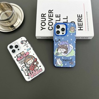 เคสซิลิโคน iPhone 14 Pro max บิวตี้ iphone case cartoon compatible for iPhone 12 13 14 Pro max เคสไอโฟน13 เคสไอโฟน14promax