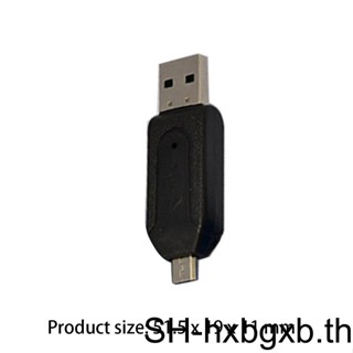 อะแดปเตอร์การ์ดหน่วยความจํา USB 2 0 TF SDHC Micro USB OTG สําหรับกล้องโทรศัพท์มือถือ