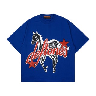 เสื้อยืด ลาย Deftones สีฟ้า