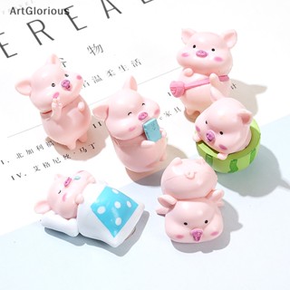 ตุ๊กตาหมูแตงโม 3D ขนาดเล็ก สําหรับตกแต่งสวน โต๊ะ เคสโทรศัพท์ DIY