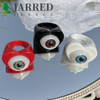 Jarred แหวนเรซิ่นรูปการ์ตูน Evil Eye หลากสีเครื่องประดับสําหรับผู้หญิง