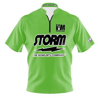 Storm DS เสื้อโปโล แขนสั้น พิมพ์ลายโบว์ลิ่ง 1611-ST 3D