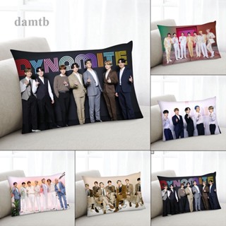 ปลอกหมอน พิมพ์ลาย Kpop BTS Peach Skin ขนาด 30x50 ซม.