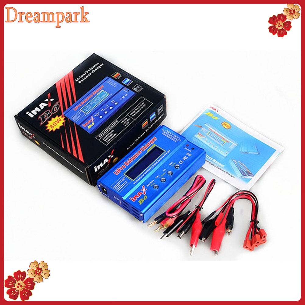 IMAX B6 80W อะแดปเตอร์ชาร์จแบตเตอรี่ Lipo Nimh Li-Ion Ni-Cd ดิจิตอลสําหรับเครื่องบินบังคับวิทยุ