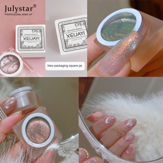 JULYSTAR Xiejayi ยาทาเล็บแฟลชเจลสีแฟลชเจลสีเจลทาเล็บแมวด้านล่างโปร่งใสหักเพชรสายรุ้งซิดนีย์เจลน้ำมันเล็บหักน้ำแข็ง