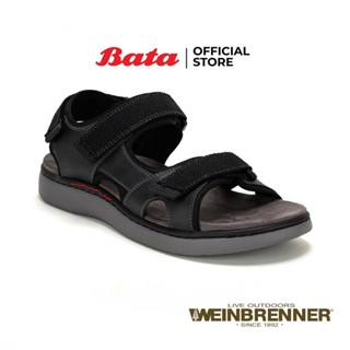 Bata บาจา Weinbrenner รองเท้าลำลองรัดส้น แบบสวมแนวสปอร์ต ดีไซน์เก๋ น้ำหนักเบา สำหรับผู้ชาย รุ่น WICKER  สีดำ 8406001  สีน้ำตาล 8404001