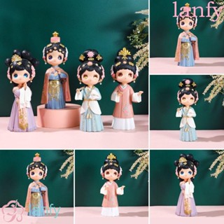 Lanfy โมเดลฟิกเกอร์เรซิ่น Peking Opera Characters Peking Opera Q Version สไตล์จีนโบราณ ของขวัญ สําหรับเด็กผู้หญิง และผู้ชาย