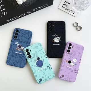 เคส Samsung A15 5G A55 5G A25 5G A35 5G A14 5G A34 A05S A05 A24 A13 5G A04S A54 5G เคสโทรศัพท์มือถือ ซิลิโคน ลายนาซ่า สําหรับ gsss