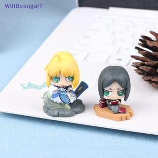 [WillBesugarT] ฟิกเกอร์ PVC รูปตุ๊กตา Fate Stay Night Saber Lancer Rider Caster ACGN T30 6 ชิ้น ต่อชุด