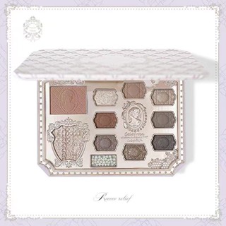 Colorrose Rococo Gilt พาเลทอายแชโดว์ บลัชออน ไฮไลท์ เนื้อแมตต์ กันน้ํา
