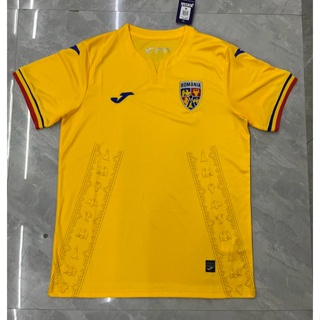 เสื้อกีฬาแขนสั้น ลายทีมชาติฟุตบอล Romania 2324 คุณภาพสูง