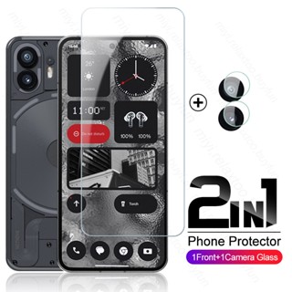 Nothingphone(2) 2In1 กระจกนิรภัยกันรอยหน้าจอเลนส์กล้อง สําหรับ Nothing Phone (2) 5G Phone(2) 2023 AIN065 6.7 นิ้ว