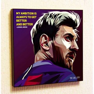 Lionel Messi #2 สติกเกอร์ติดผนัง ลายฟุตบอล Fifa Barcelona Motivational Quotes zfx 1009